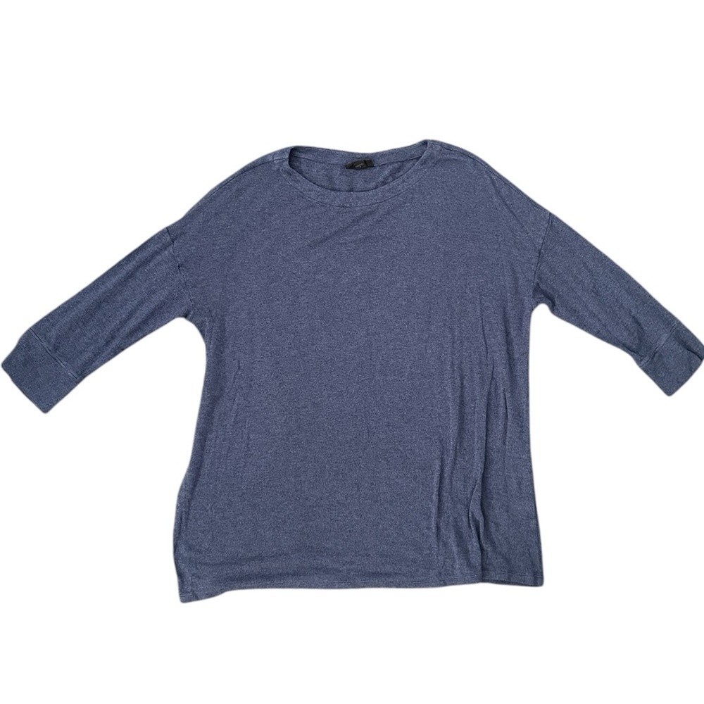 J. Jill Wearever collection 3/4 sleeve knit tee size S periwinkle blue